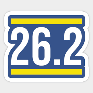 26.2 Miles Sticker